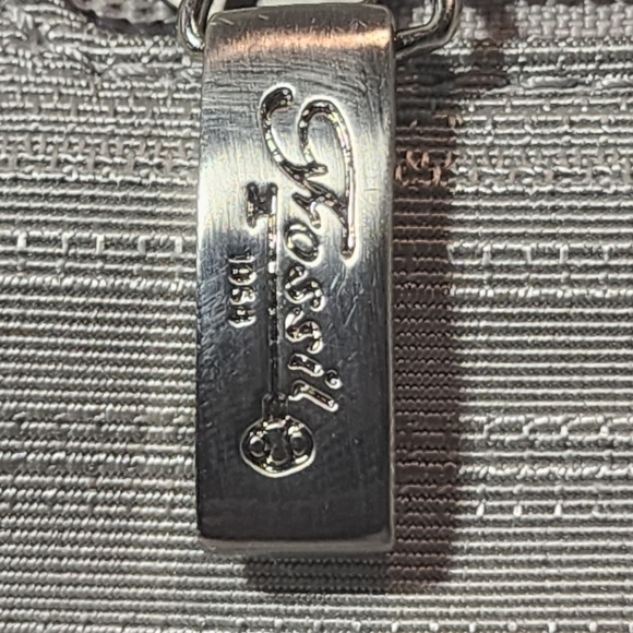 Fossil Gray / Silver Small Bag 10 x 5.5 x 1 - Picture 8 of 10